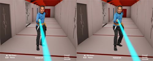 Mirror universe McCoy firing his phaser